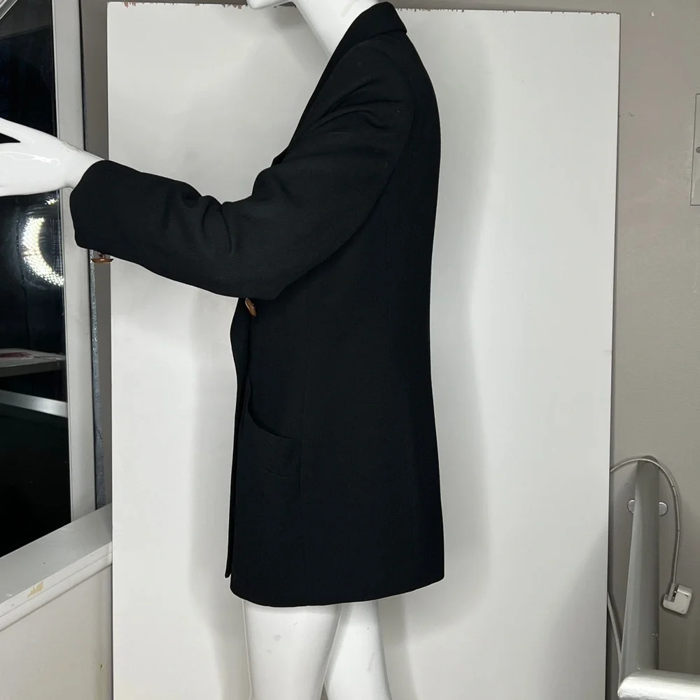 Christian Dior Sz 10 Double Breasted 100% Wool Blazer Jacket